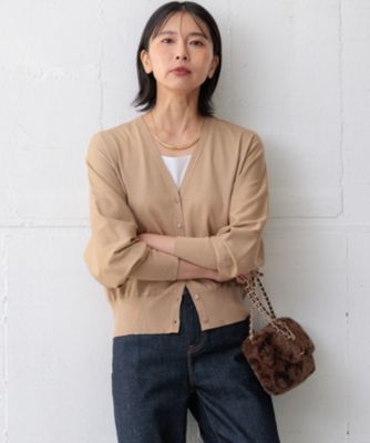 集英社HAPPY PLUS STORE23区 S（ニジュウサンク エス）/【洗える】オータムシャイニー ニットカーディガン
