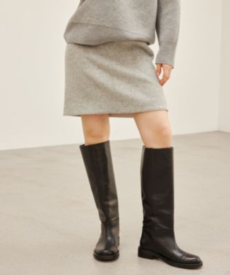 集英社HAPPY PLUS STOREBEIGE，（ベイジ）/COURBE / アルパカ混ミニ丈スカート