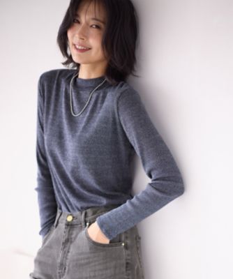 集英社HAPPY PLUS STOREany FAM（エニィファム）/【洗濯機可】ラメハイネックＴシャツ