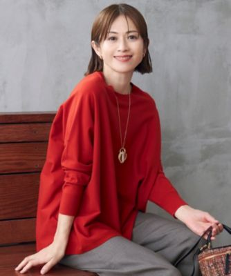 【WEB限定カラーあり・洗える】レーヨンストレッチ ニットT WEB限定カラーあり・洗える】レーヨンストレッチ ニットT / 自由