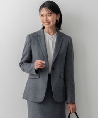 J&M DAVIDSON 金ボタン ミラノリブ ジャケット バイカラー（K18  