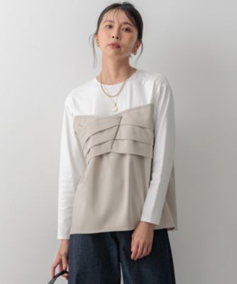 23区(ニジュウサンク)の【洗える】ウールライクビスチェコンビ