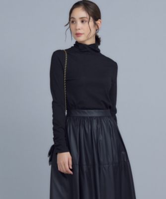 集英社HAPPY PLUS STORE組曲（クミキョク）/ラメシアーリブタートル カットソー