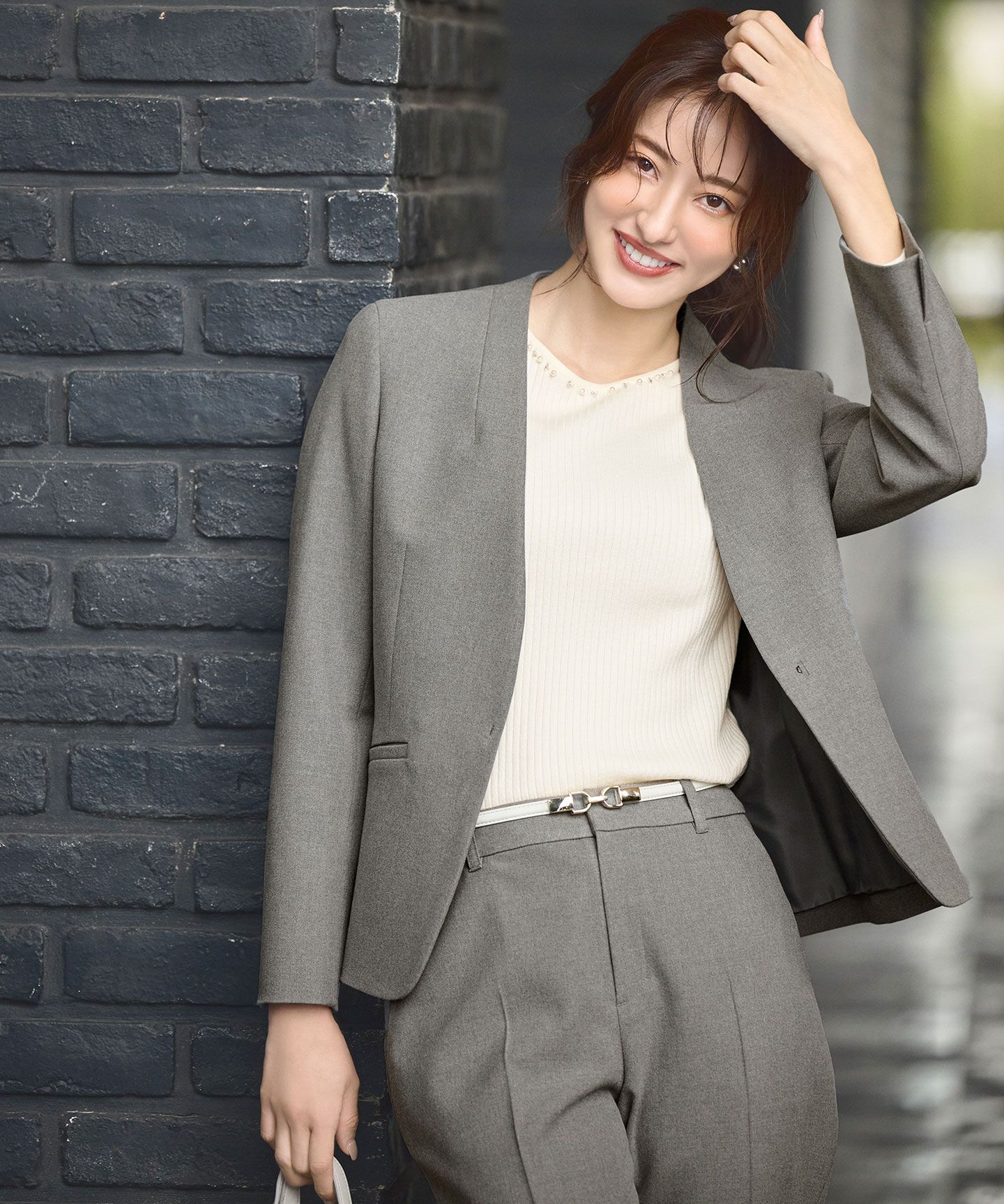 any SiS(エニィスィス)/【保温効果/ストレッチ】シリーズ累計13万枚突破！ビューティサーモ ノーカラージャケット