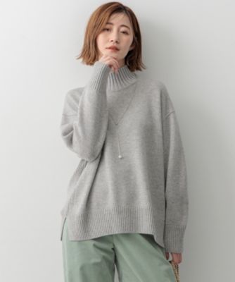 23区 S(ニジュウサンク エス)の【洗える】カシミヤブレンド ハイネック