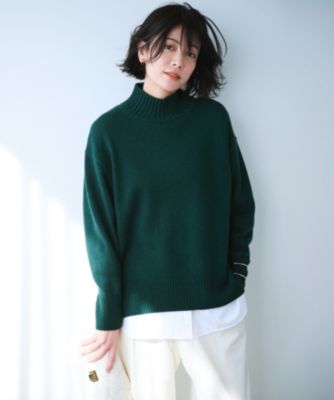 23区 S(ニジュウサンク エス)の【洗える】カシミヤブレンド ハイネック