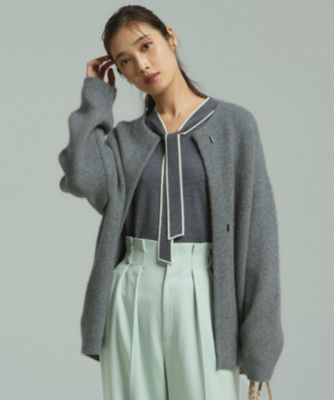 集英社HAPPY PLUS STORE23区 L（ニジュウサンク エル）/【CLASSY.11月号掲載/洗える】ラクーンブレンドダブルフェイス ニットカーディガン