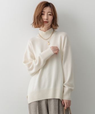 23区L　【洗える】カシミヤブレンド ハイネック ニット 23区｜【洗える】カシミヤブレンド ハイネック ニット | Rakuten