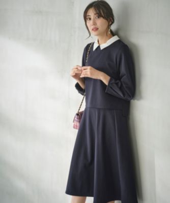 any SiS(エニィスィス)の【WEB・一部店舗限定】カットジャカード襟付き 