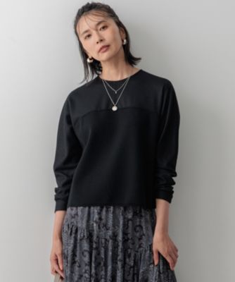 集英社HAPPY PLUS STORE23区 S（ニジュウサンク エス）/【洗える】ウールミルドジャージー ビスチェライクコンビ カットソー