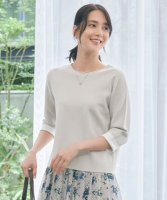 自由区 ジユウク　トップス　ニット　プリーツ　フォーマル ジユウク 自由区 【カタログ掲載・洗える】リバーシブルニット