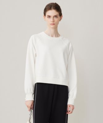 icb 2024aw ジョーゼットジャージー クロップド丈プルオーバー ICB L 【洗える】ジョーゼットジャージー クロップド丈プル