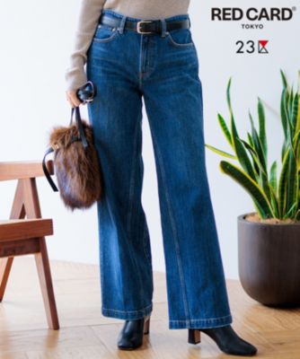23区S　RED CARD TOKYO×23区 デニム ワイドパンツ　32 RED CARD TOKYO×23区】デニム ワイドパンツ / 23区 L