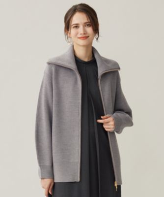 新品自由区★【カタログ掲載・洗える】ジップアップニット アウター 自由区｜【洗える】ジップアップニット アウター | Rakuten