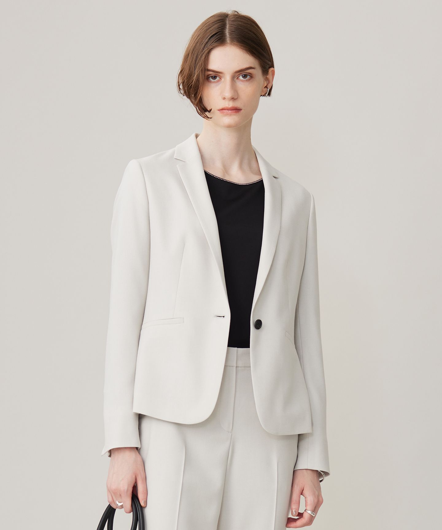 ICB(アイシービー)/【洗える】プロヴィスウールツイル テーラードジャケット