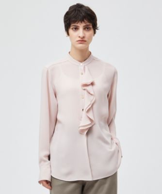 BEIGE, ベイジ 【洗える】BAC バンドカラーブラウス 　36号 BEIGE, ベイジ 36【洗える】BAC バンドカラーブラウス