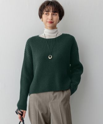 集英社HAPPY PLUS STORE23区（ニジュウサンク）/【Oggi2月号掲載/洗える】カシミヤブレンド クロップド ニット