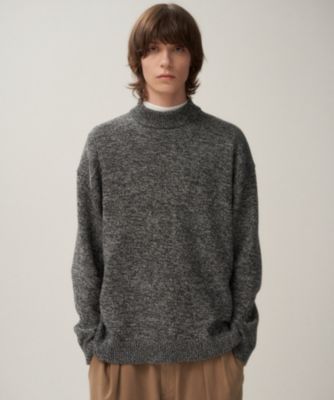 ATON(エイトン)のBABY WOOL MOULINE | モックネックセーター - UNISEX通販 | 集英社HAPPY PLUS STORE