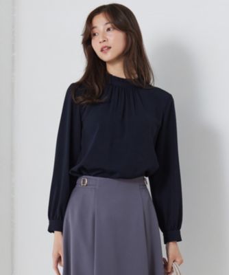集英社HAPPY PLUS STOREany SiS（エニィスィス）/【洗える】フリルネックスタンド ブラウス