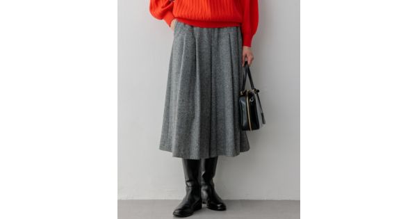 23区 S(ニジュウサンク エス)のシルクネップヘリンボーン ガウチョ 