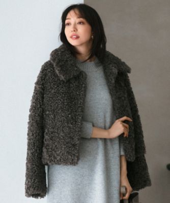 集英社HAPPY PLUS STORE23区 L（ニジュウサンク エル）/ECOPEL カーリーファー ブルゾン