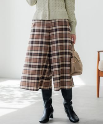 集英社HAPPY PLUS STORE組曲 L（クミキョク　エル）/【WEB限定】ウールライクストレッチ フレアパンツ