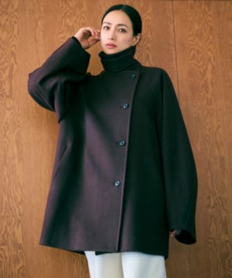 【新品・タグ付】BEIGEミドル丈 スタンドカラー ウールコート セール】 GABELLE / ミドル丈スタンドカラーウールコート