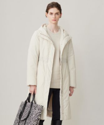 しろもふ！極美品！ICB ADSダウン ステンカラーコート ICB(アイシービー)の【WEB&一部店舗限定】ADSダウン フーデット