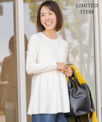 Sov. / スパングルモヘアペプラムニット ホワイト Amazon | [ダブルスタンダードクロージング] Sov.スパングルモヘア