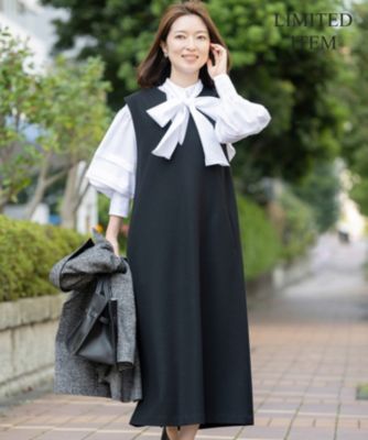 集英社HAPPY PLUS STORE23区 S（ニジュウサンク エス）/【Sサイズ限定】ウールミルドジャージー ジャンパースカート
