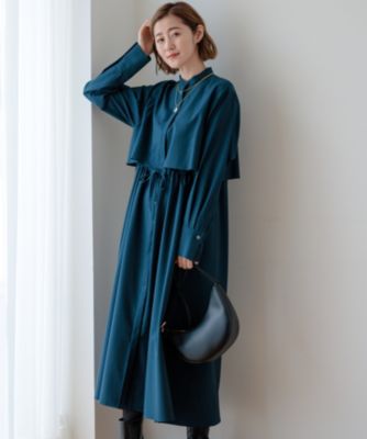 23区 TWマットクロス シャツワンピース