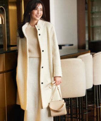 組曲(クミキョク)のスタンドカラーシャギーコート通販 | 集英社HAPPY