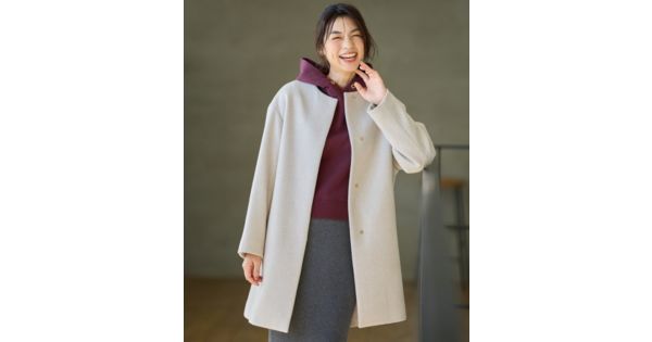 any FAM(エニィファム)の【防風裏地】カシミヤブレンドコート通販 