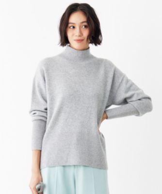 ペゼリコ　ラメスパンコールニット　カシミヤ　シルク　ウール　大きいサイズ　XXL 自由区(ジユウク)の【洗える】ウールカシミヤブレンドラメスパンコール