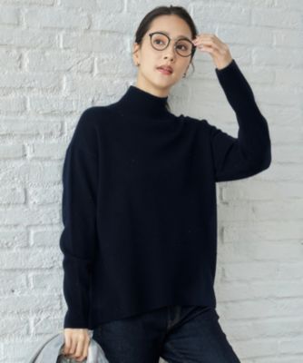 自由区(ジユウク)の【洗える】ウールカシミヤブレンドラメスパンコール