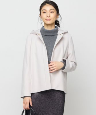 ホワイト ウール ショートコート　ローブブラン Outer – L'AUBE BLANC
