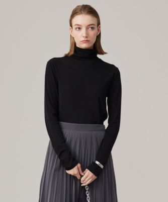 ICB(アイシービー)の【洗える】リヨセルカシミヤスムース ハイネック 