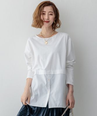 集英社HAPPY PLUS STORE23区（ニジュウサンク）/【洗える】ナチュラルコットンベアコンビ カットソー