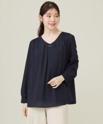集英社HAPPY PLUS STOREany SiS（エニィスィス）/【WEB限定】エニポカシリーズVネック ブラウス