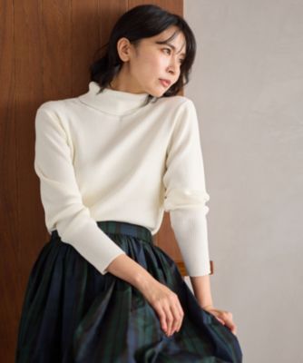集英社HAPPY PLUS STOREANY（エニィ）/【洗濯機可】ウォームニットリブタートルネック
