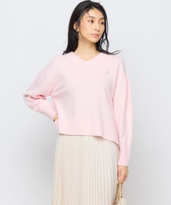 集英社HAPPY PLUS STORE組曲 S（クミキョク　エス）/【8色展開・手洗い可】ウールカシミヤミックス Vネックニット