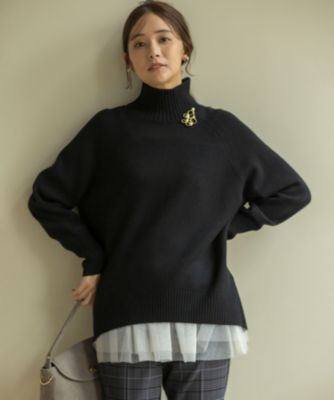 安価 エル)の【8色展開・手洗い可】ウールカシミヤミックス L(クミキョク 組曲 ロールネックニット通販 STORE PLUS 集英社HAPPY | トップス