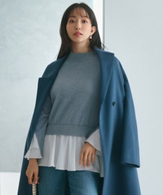 集英社HAPPY PLUS STORE23区（ニジュウサンク）/【23区×Oggiコラボ】フレアサテンコンビ ラメニット