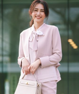 集英社HAPPY PLUS STORE組曲 S（クミキョク　エス）/【WEB限定・KUMIKYOKU NAVY】コンフォータブルドレープ ノーカラージャケット