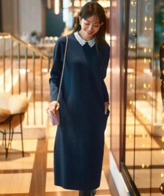 【美品】23区 洗える リネン ヴィスコース ストレッチ ワンピース 麻 完売品 洗える】リネンヴィスコースストレッチ ワンピース | 23区(23KU