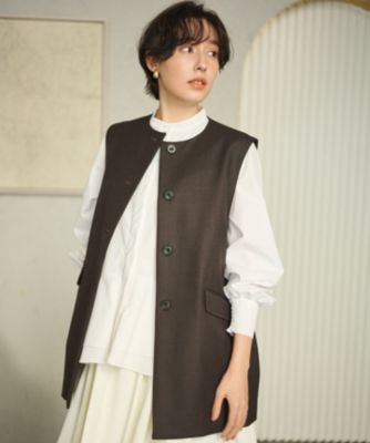 Newans(ハッシュニュアンス)の大人気ジレが新素材で再登場
