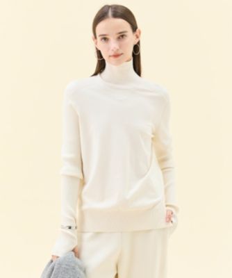 集英社HAPPY PLUS STOREBEIGE，（ベイジ）/【洗える】WILLOW / サムホールハイネックニット