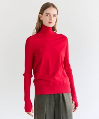 BEIGE，(ベイジ)の【洗える】WILLOW / サムホールハイネックニット通販
