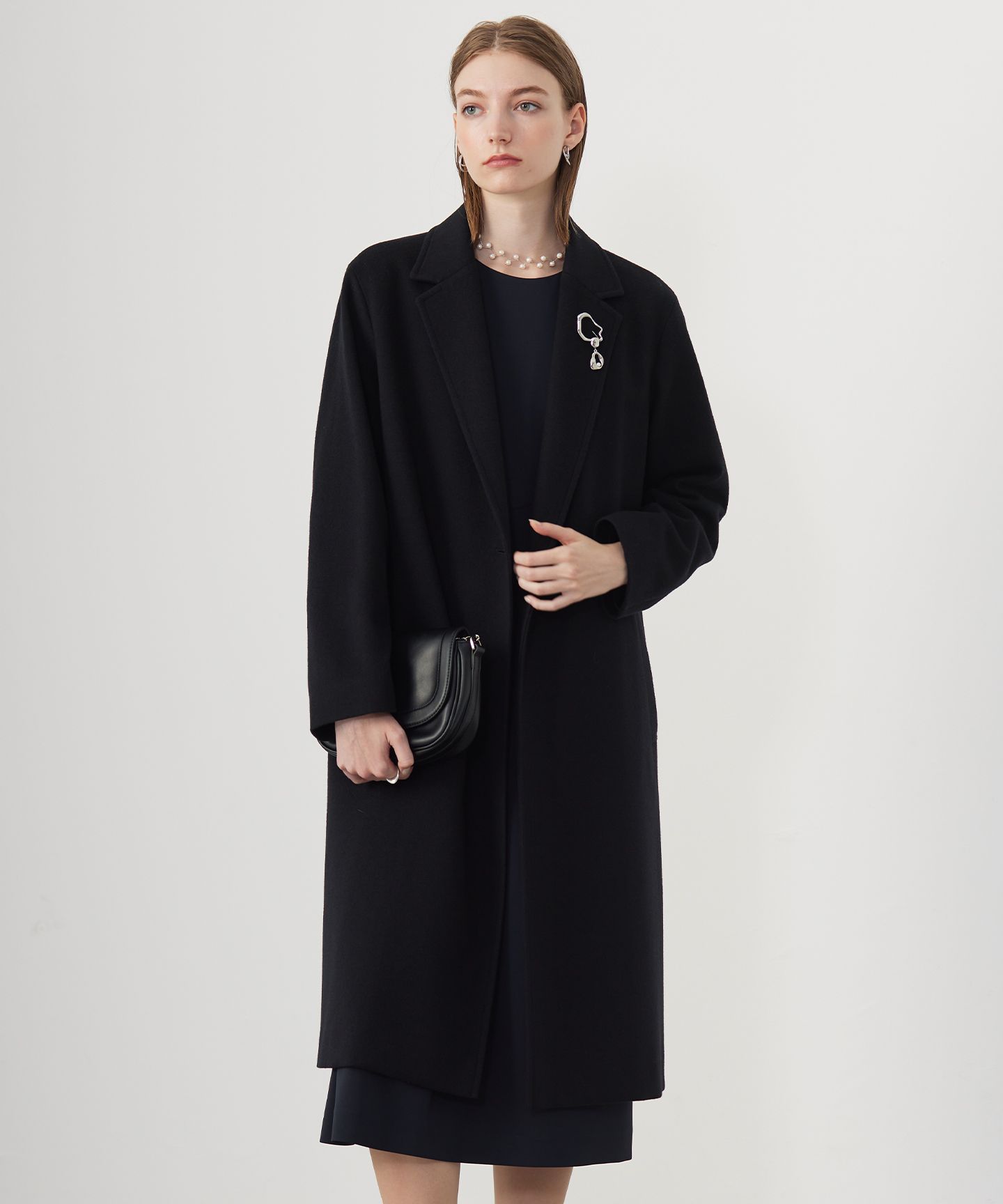 ICB(アイシービー)/ウールカシミヤメルトン チェスターコート