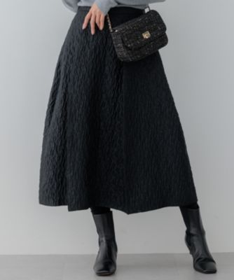 23区(ニジュウサンク)の【洗える】エクラジャカード コクーン スカート